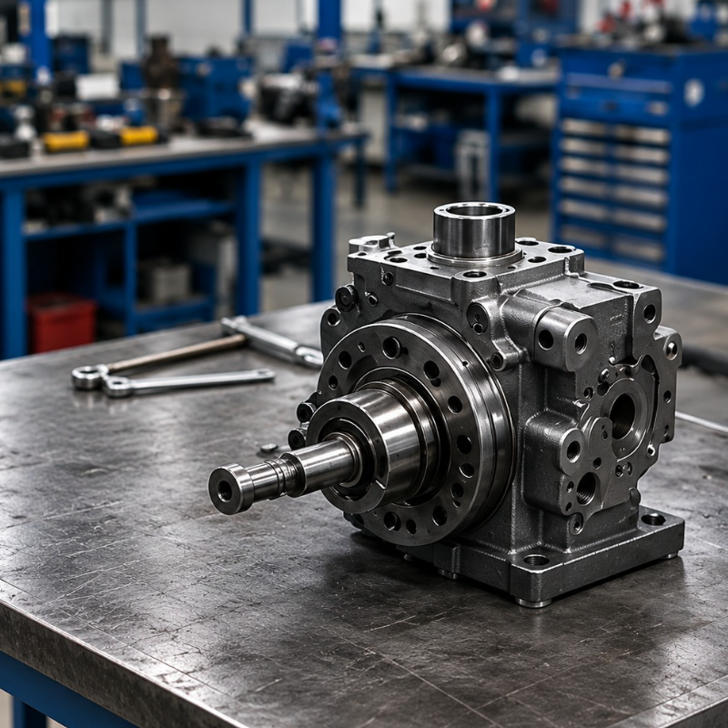 Reassembled hydraulic pump unit rebuilt back to OEM specification